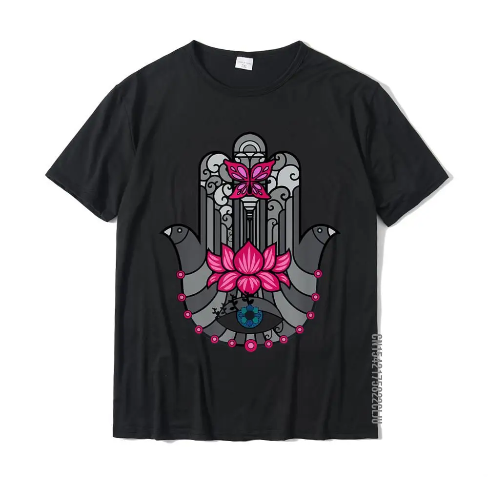 Hamsa Hand Of Fatima Good Luck Eye T-Shirt Spirituale Coupon Europa Top T-Shirt Cotone Youth Top Tees Europa