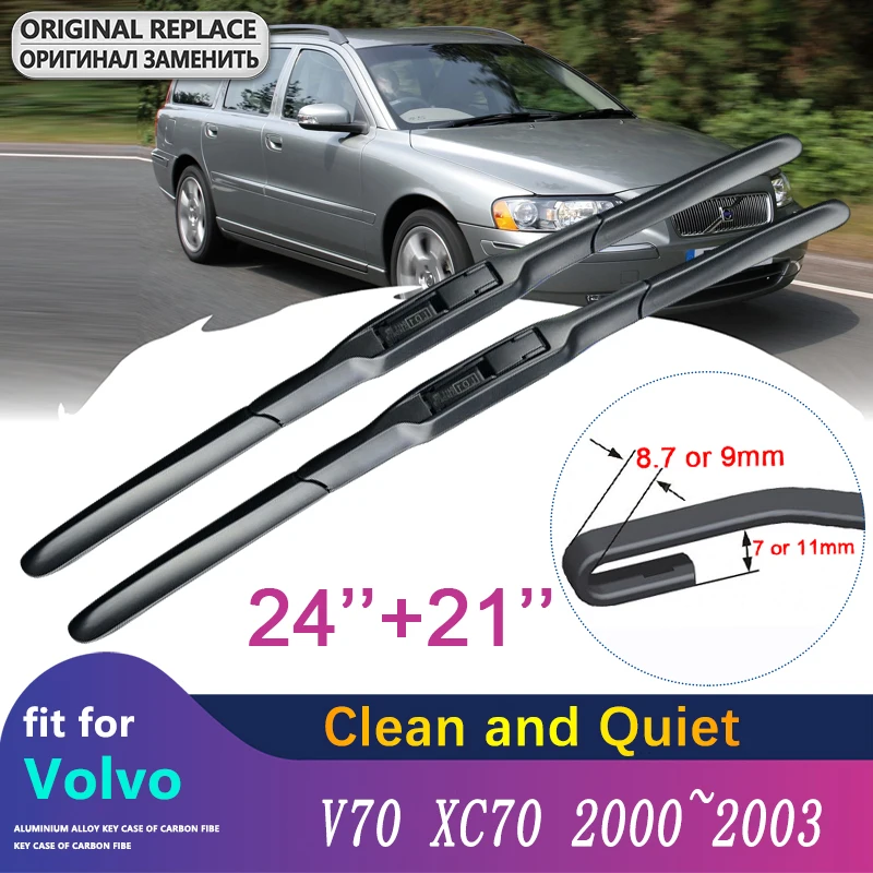 Parabrezza Spazzola Tergicristallo Per Volvo V70 Xc70 2000 2001 2002 2003 Tergicristalli Parabrezza Anteriore Accessori Auto Xcv 70