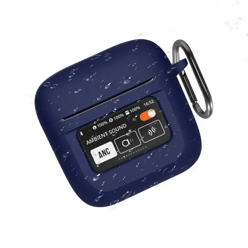 Nuova Custodia Per Jbl Tour Pro 2 2024 Auricolari Custodia Protettiva In Silicone Morbido Protezione Anti-Smarrimento Per Jbl Tour Pro 2 Con Portachia