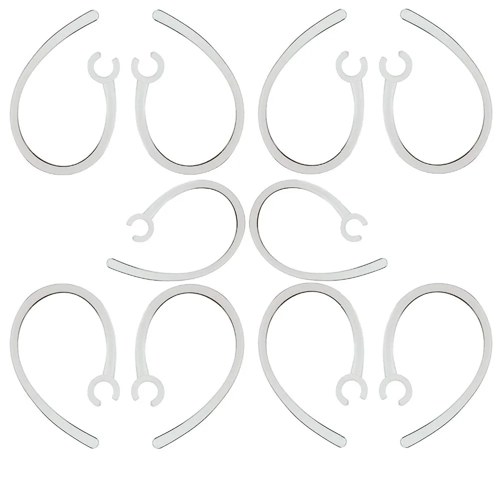 Xrhyy Confezione Da 10 Piccoli (6Mm) Auricolari Di Ricambio Set Di Ganci Per L'Orecchio Per Plantronics Voyager Edge Wireless Bluetooth