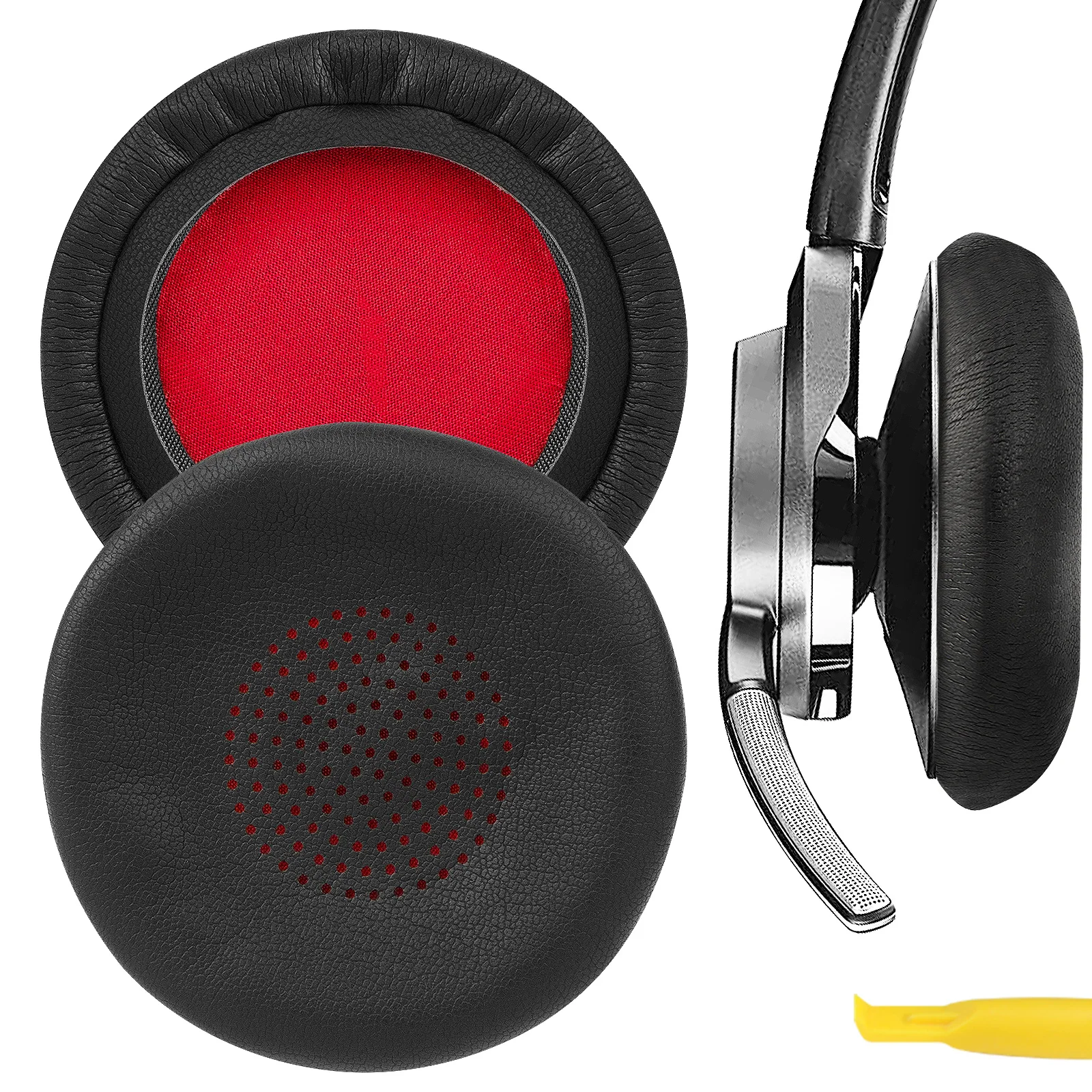 Sostituzione Dei Cuscinetti Auricolari Geekria Per Plantronics Voyager Focus Uc B825, Voyager Focus 2 Uc, Blackwire 5220 5210 7225, Backbeat Sense
