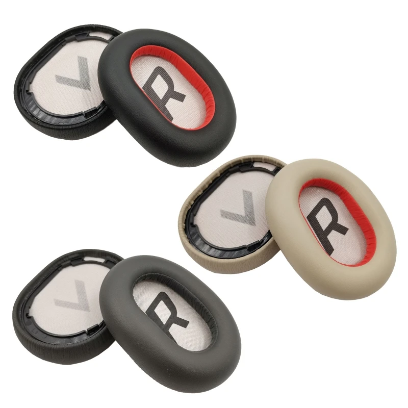 Cuscinetti Auricolari In Memory Foam Di Ricambio Cuscino Per Plantronics Voyager 8200 Uc / Backbeat Pro2 Auricolari Per Cuffie Marrone/Crema/Nero