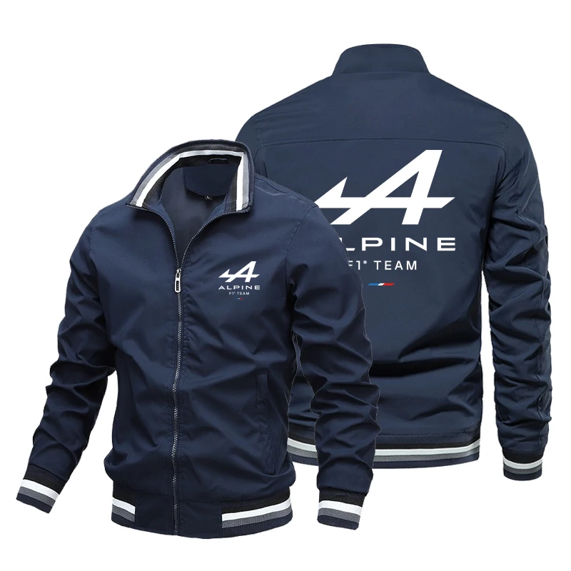 New Alpine F1 Team Zipper Jacket Sportswear Outdoor Carmaglione Jacket Alpine Giacca Da Uomo Tasca Da Uomo Casual Primavera E Autunno