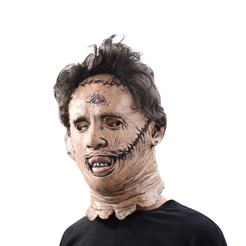 Halloween Horror Mask Texas Chainsaw Killer Mask Chainsaw Crazy Prop Latex Mask