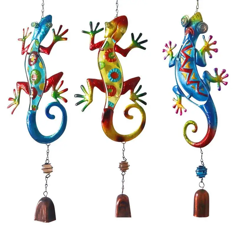Wind Chime Metal Garden Glass Painting Wall Metal Decor Garden Art Sculpture Crafts Statue Hanging Decoration Ornaments