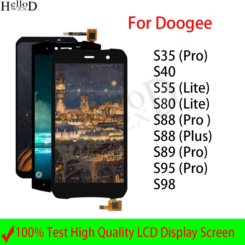Schermo Lcd Per Doogee S35 S40 S55 S80 S88 S95 S89 S98 S95 Pro Plus Lite Display Lcd Touch Screen Digitizer Assembly