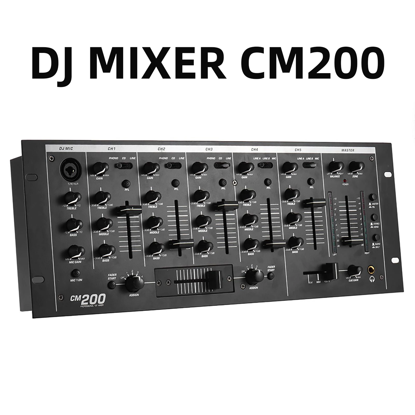 Numark Dj Mixer Cm200 Audio Mixer Sound Console Di Miscelazione Professionale Per Dj Stage Performance