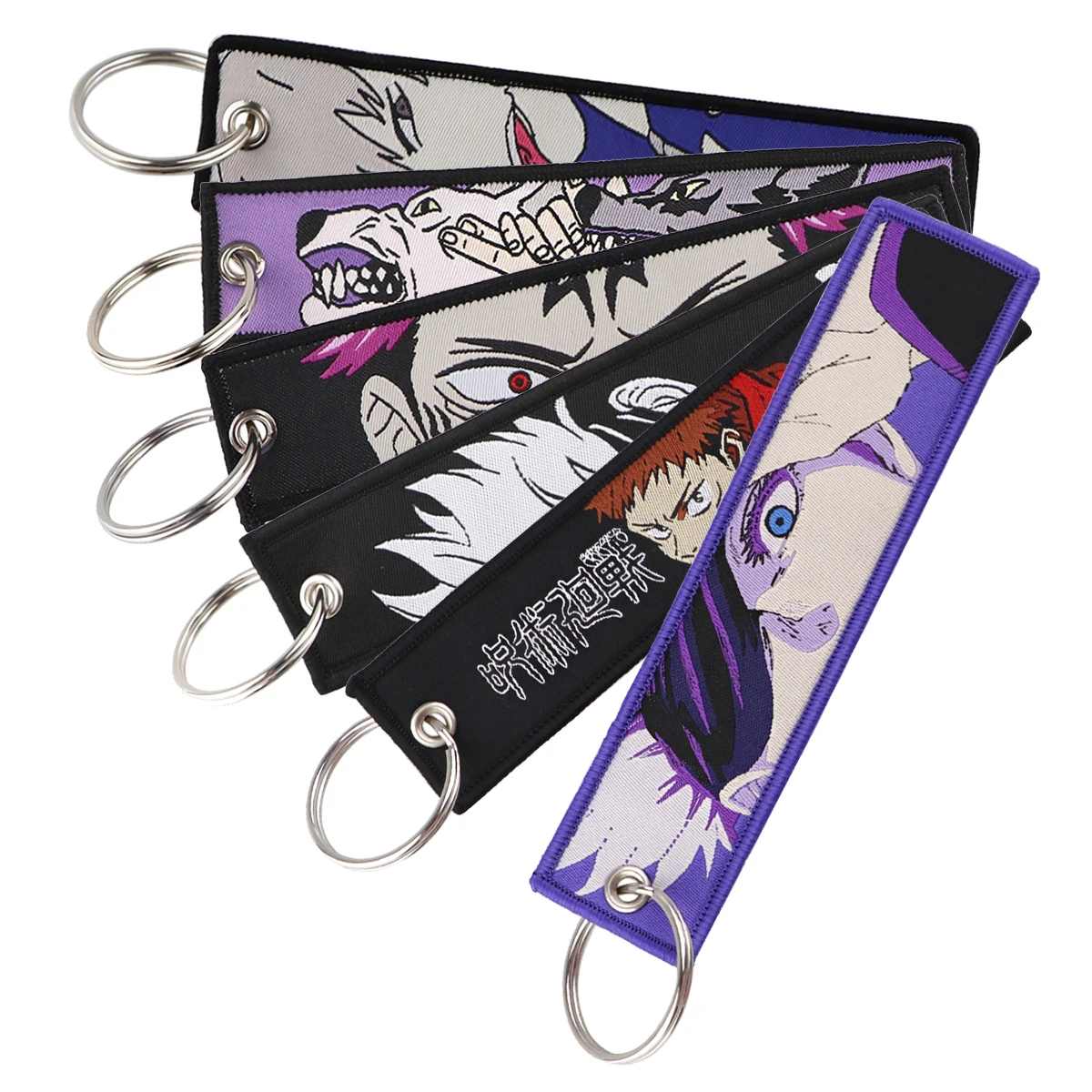 Portachiavi Per Moto Auto Chiave Fobs Portachiavi Ricamo Portachiavi Per Uomo Accessori Manga