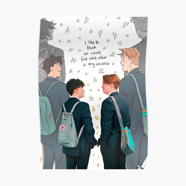Heartstopper Wallpaper Poster Poster Poster Print Funny Room Wall Murale Vintage Decor Picture Art Painting Modern No Frame