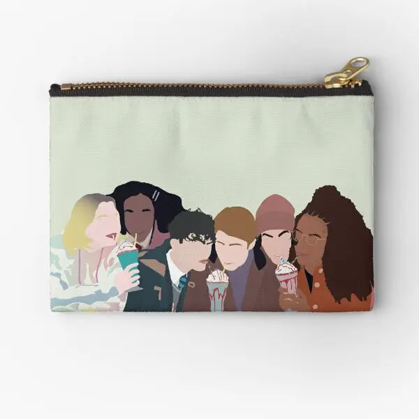 Heartstopper Gang Minimal Zipper Pouches Storage Pure Underwear Money Women Bag Portafoglio Packaging Pocket Mutandine Cosmetiche Small