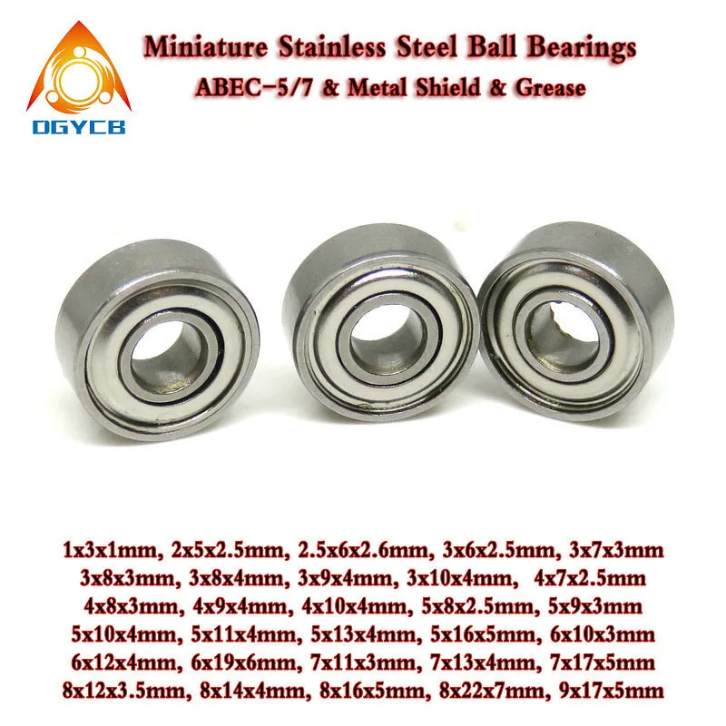 1 Pz 3X8X3Mm Smr83Zz 440C Cuscinetto A Sfere In Acciaio Inossidabile 3*8*3 Mr83 Smr83 Z Zz Mini Rc Car Truck Cuscinetto Smr84 Smr93