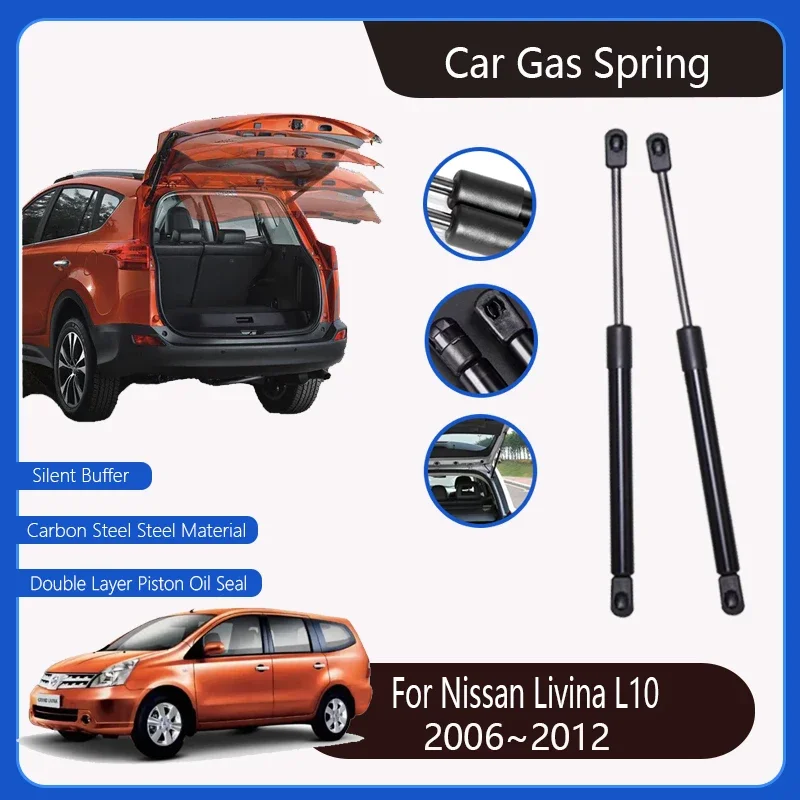 Per Nissan Livina L10 2006 ~ 2012 Car Rear Trunk Asta Idraulica Posteriore Tronco Portellone Posteriore Gas Strut Shock Strut Lift Bar Accessori Per A