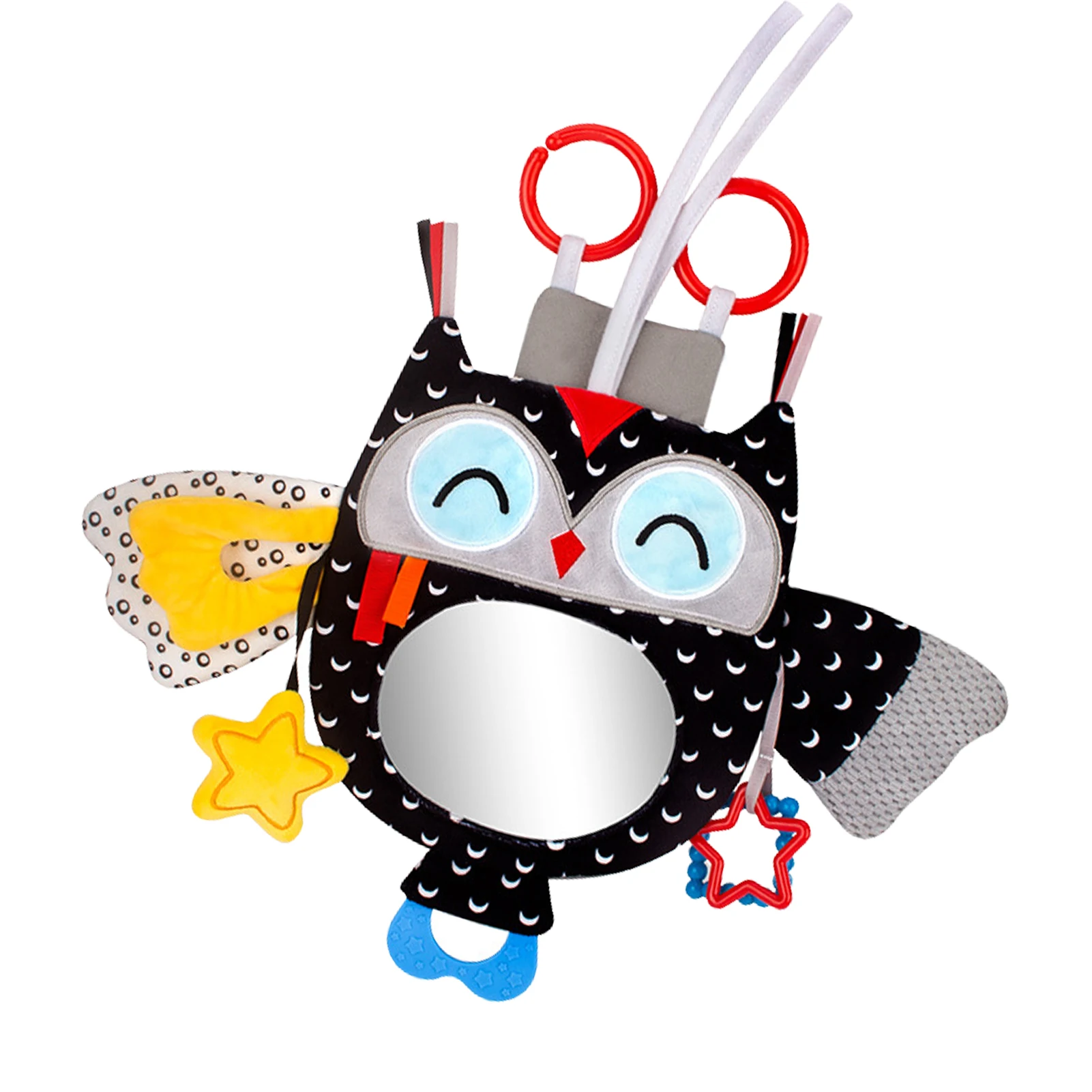 Baby Mirror Toys For Tummy Time Baby Car Mirror Watch Baby From Driver Seat Tummy Time Mirror Con Bell Massaggiagengive Per Pavimento