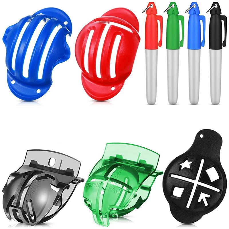 5 Pcs Golf Ball Line Marker Liner E 4 Golf Ball Marker Pen Golf Ball Marker Line Drawing Tool Kit Di Allineamento Della Pallina Da Golf