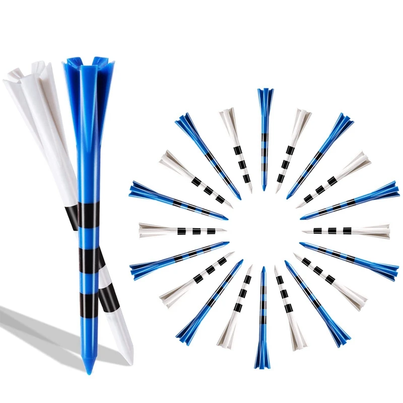 Magliette Da Golf Da 50 Pezzi (3-1/4 Pollici E 2-3/4 Pollici) Tee Con Pallina Di Plastica 5 Punte Golf Tees Golf Seat Golf Training Tool