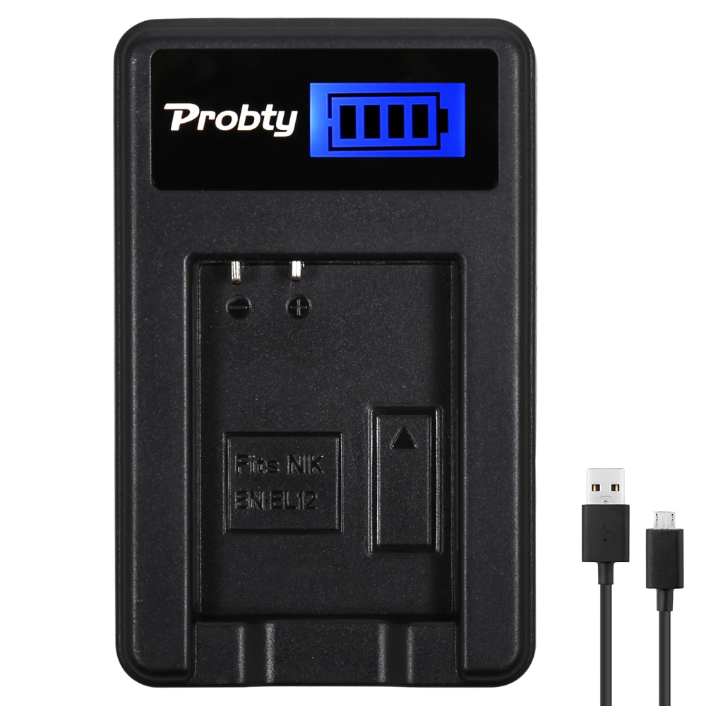 Caricabatterie Usb Lcd En-El12 Enel12 En El12 Per Nikon Coolpix S9700 Aw120 S9900 Aw130 Aw100 P340 S6100 Aw110 S9500 S8100
