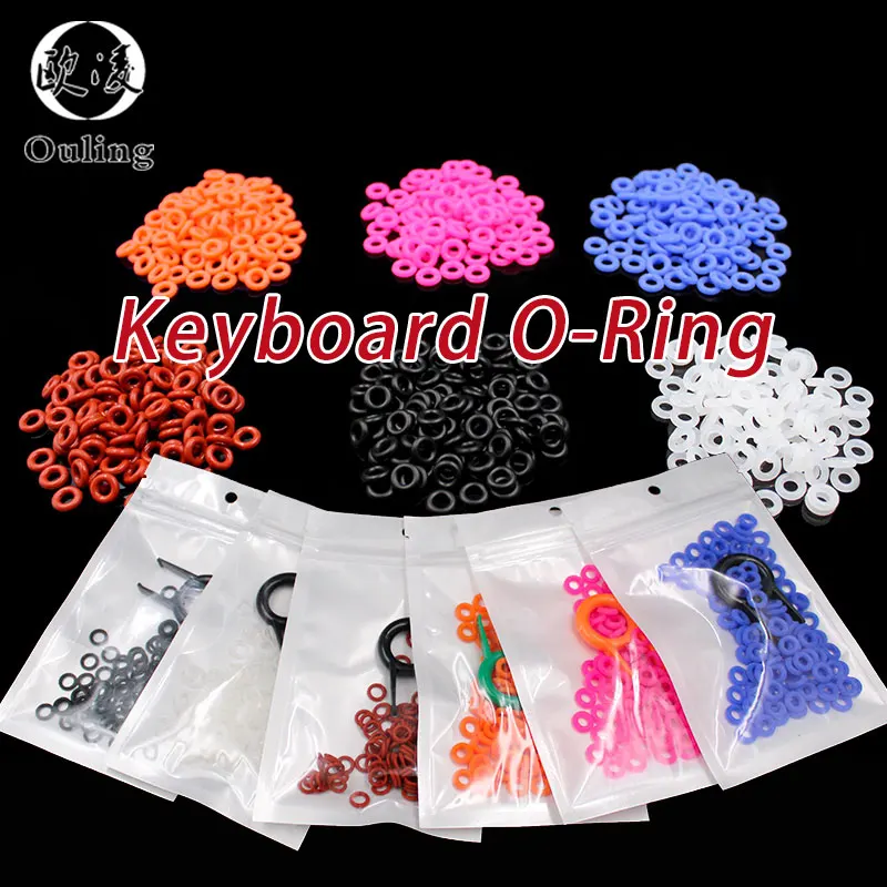 125Pcs Keycaps O Ring Seal Keyboard O-Ring Switch Ammortizzatori Acustici Per Cherry Mx Keyboard Damper Sostituzione Della Guarnizione Di Riduzione De