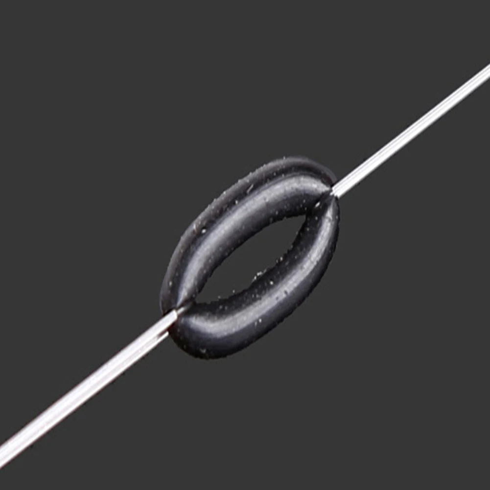 100Pcs Gomma Carp Fishing Round Rig Ring Pesca Fishing Terminal Tackle Girevole O-Ring Per Wacky Rigging Worms Connector Tools