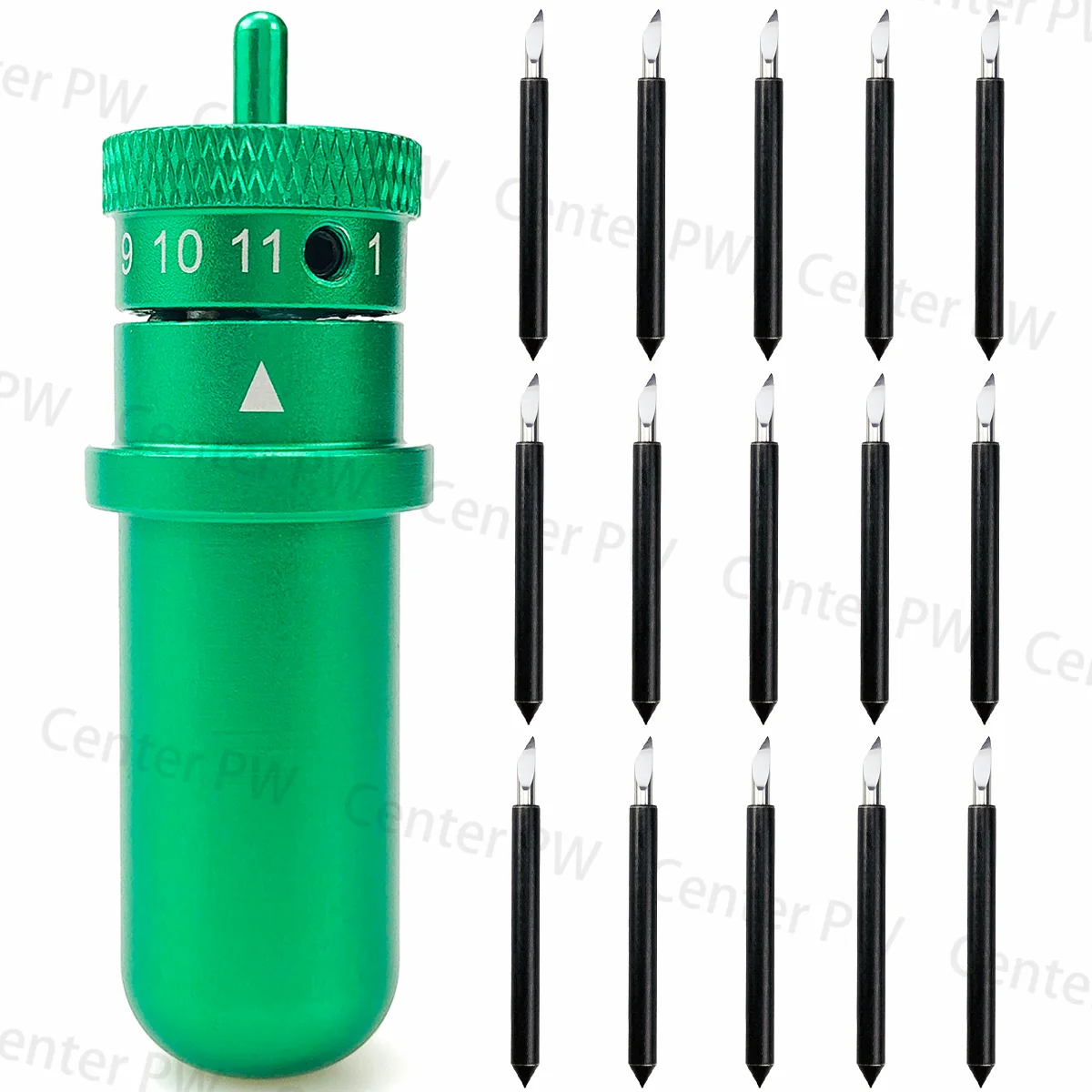15Pcs Deepcut Blade Vinyl Cutter Offset 0.25Mm Per Graphtec Silhouette Cameo 4 Plus Pro Portrait 3 E 1Pc Blade Holder