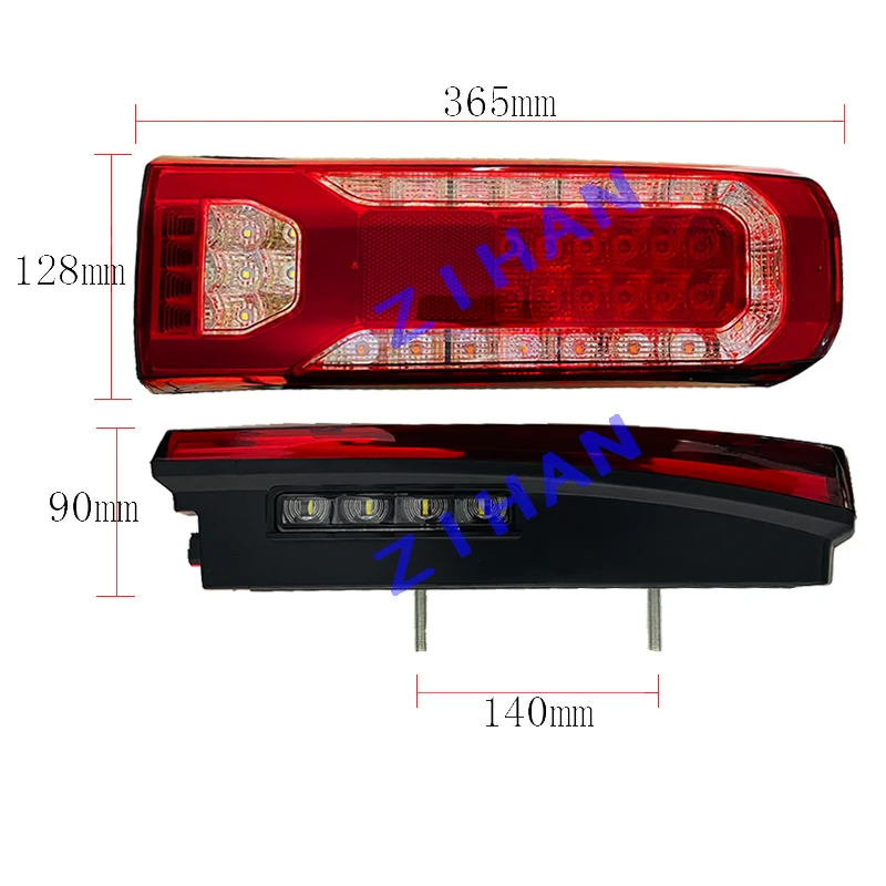 1 Pz Muslimate-Per Mercedes Actros Mp4 Mp5 Led Lampade Posteriori Cicalino Sinistro/Destro