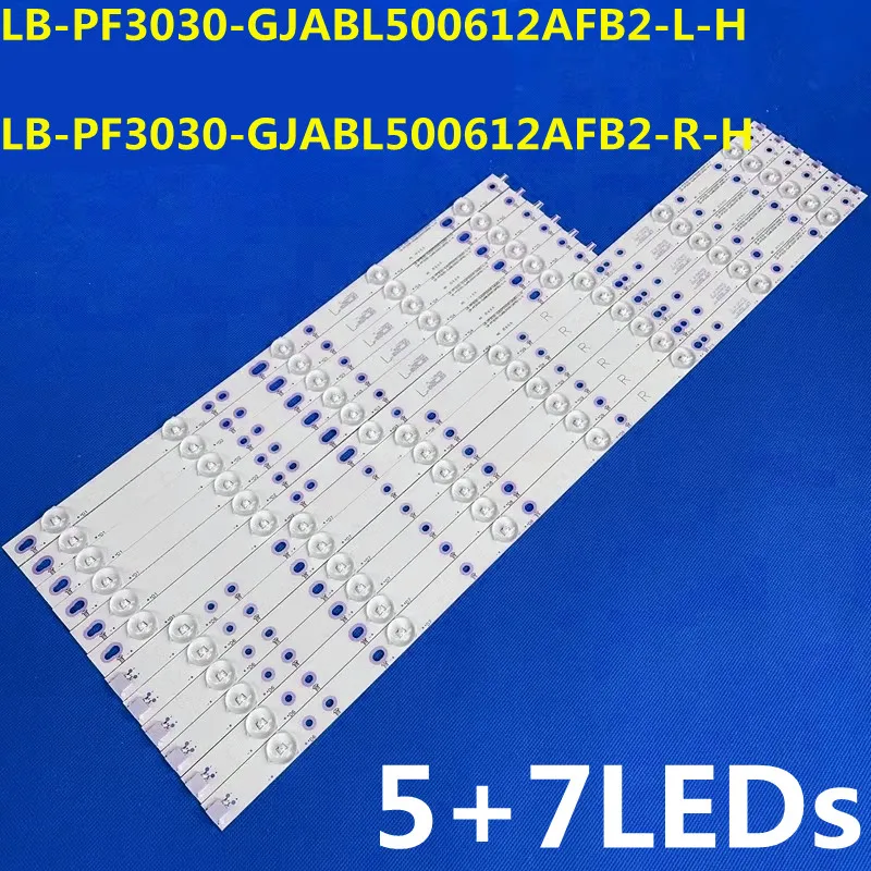 Striscia Led 12 Pezzi Per Le50U7876 Lb-Pf3030-Gjabl500612Afb2-L-H R Lb-Pf3030-Gjabl506X12Agm2-L/R 50 Puh6300 50 Puk6400 Tpt500Dk1-Qs1