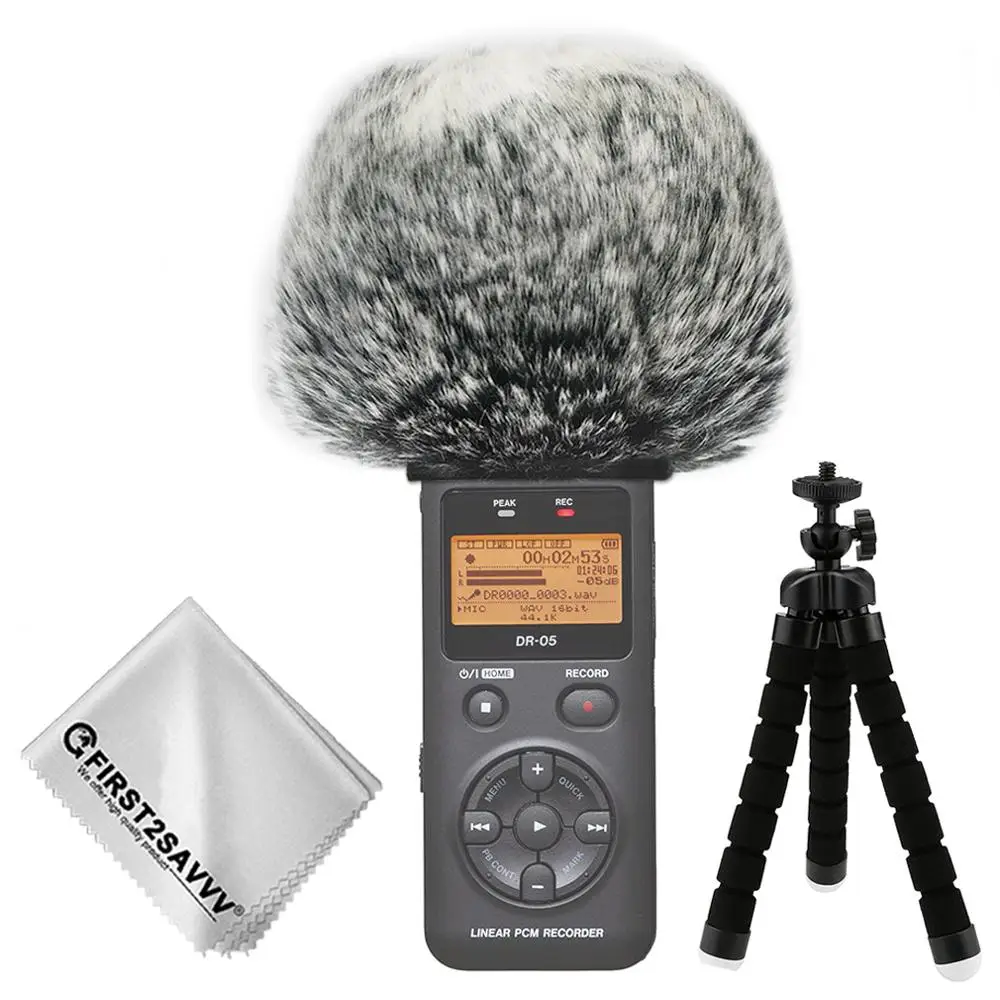 Esterno Portatile Registratori Digitali Furry Mic Microfono Parabrezza Vento Muff Per Tascam Dr-07 Dr07 Dr05 Dr-05 Dr03 Dr-03