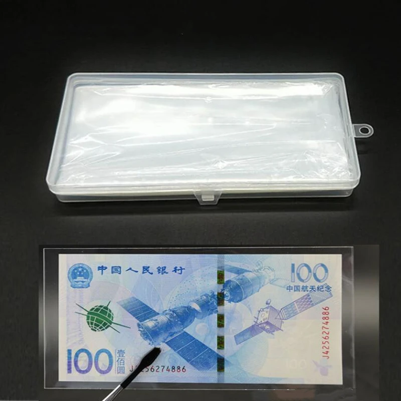 100Pcs Vendita Calda Pagina Dei Soldi Di Carta Moneta Moneta Album Portamonete Banconote In Pvc Trasparente Banconote Con Scatola