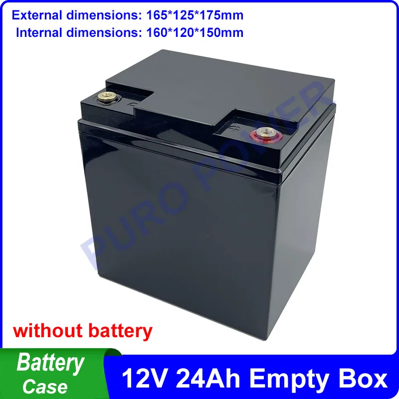 Custodia Per Batteria 12 V24Ah 12V 24Ah Scatola Vuota Fit 18650 21700 26650 32650 Cella 12V 24V 36V 48V Ncm Lifepo4 Pack Per L'Accumulo Di Energia Fai