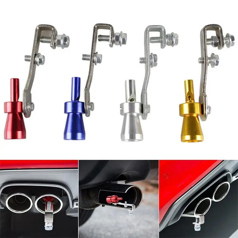 Universal Car Turbo Sound Whistle Tubo Di Scarico Car Turbo Marmitta Sound Fake Simulator Auto Vehicle Refit Device Car Styling