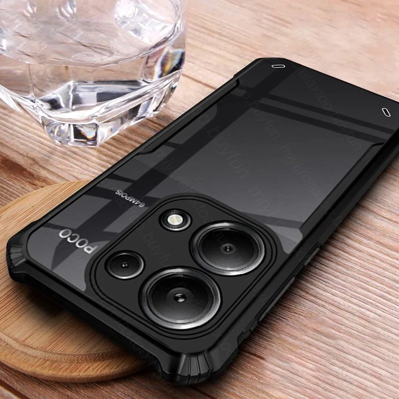 Custodia Antiurto In Acrilico Trasparente Pocom6Pro Poko Little M6Pro M 6 Pro 4G Tpu Soft Frame Protect Funda Per Poco M6 Pro 4G