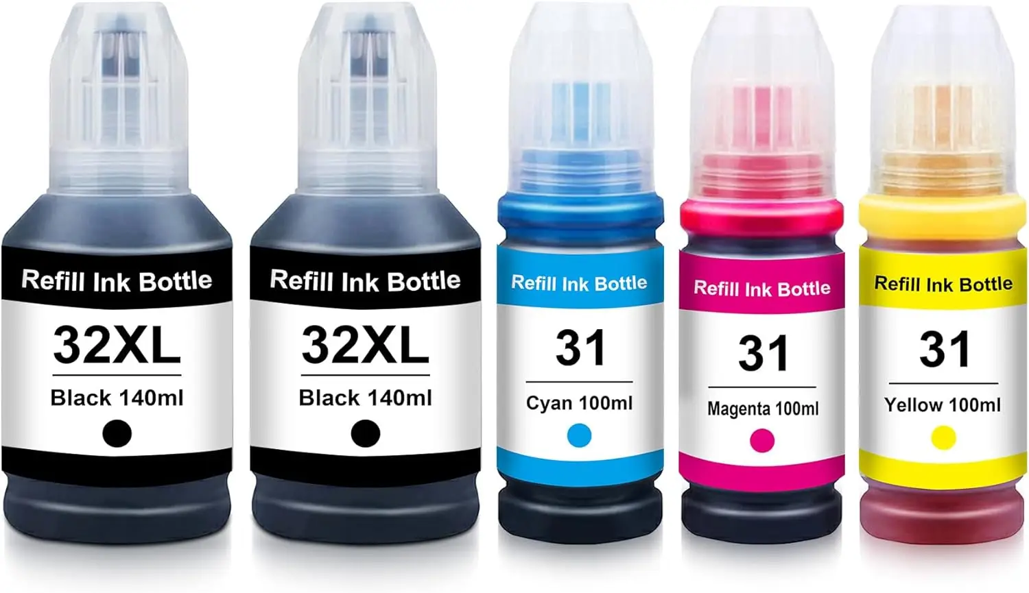 Sostituzione Della Bottiglia Di Inchiostro 31Xl 32Xl, Compatibile Con Hp Smart Tank 7301 7602 7001 6001 5101, Stampante Hp Smart Tank Plus 551 555 651