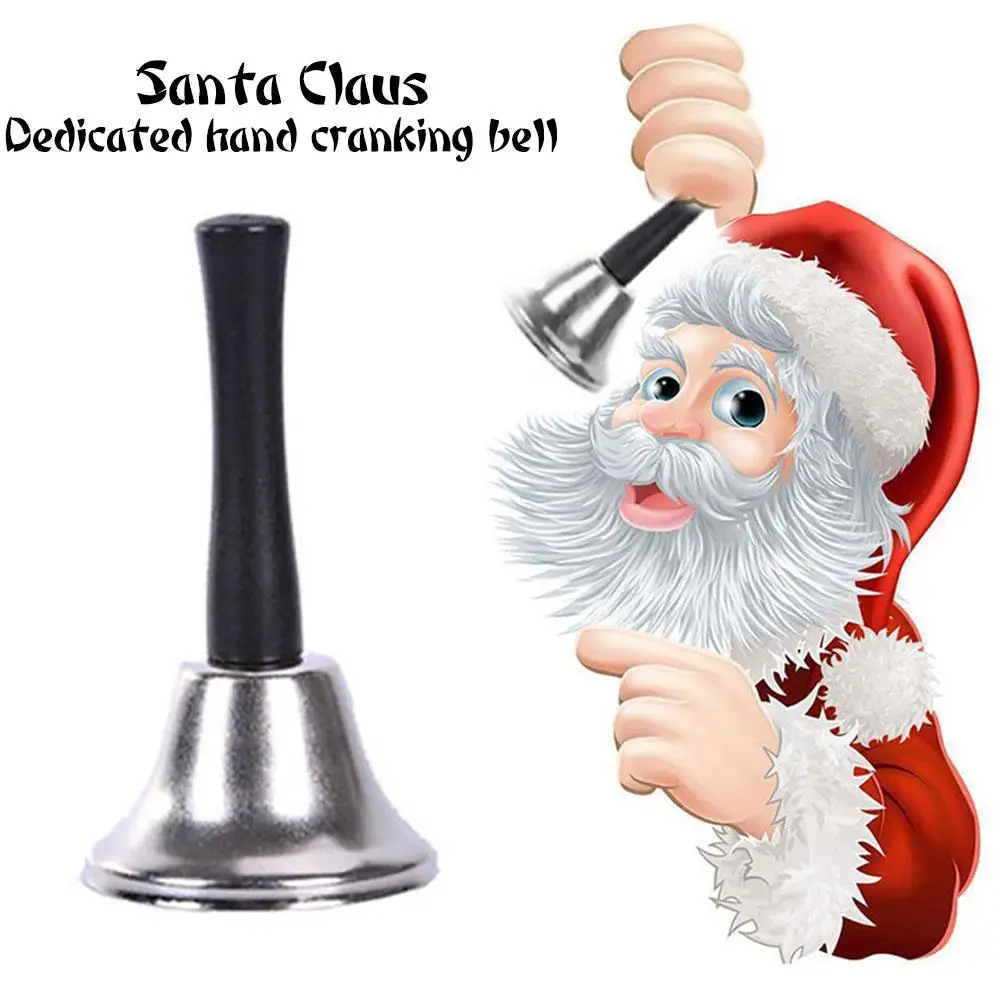 Christmas Hand Bell Babbo Natale Jingle Bells School Restaurant Service Early Deco Xmas Che Ricorda Forniture Education Bel