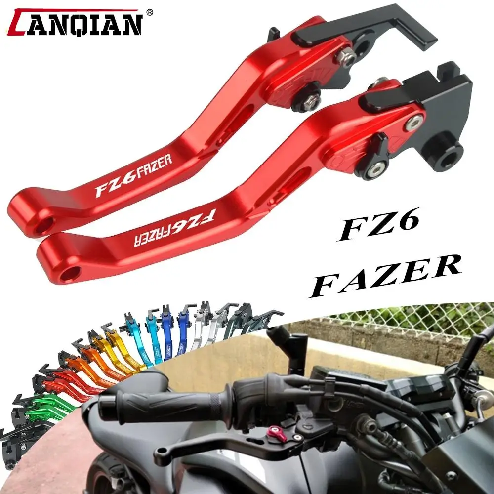 Fz6 Fazer Motorcycle Adjustable Foldable Extendable Brake Clutch Levers For Yamaha Fazer600 Fz6S Fz6N Fz6R Fz6Fazer 2004-2010