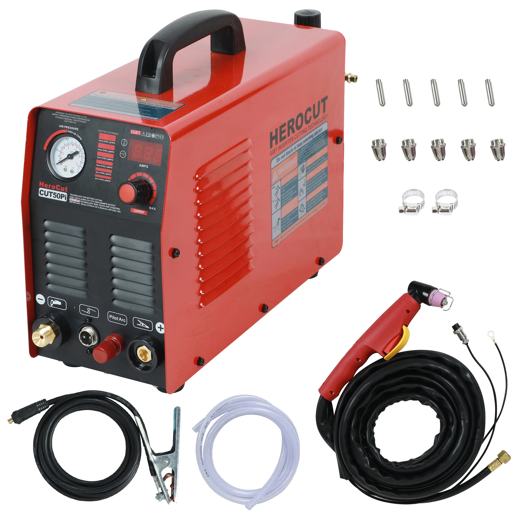 Igbt Pilot Arc Hf Dc Air Plasma Cutting Machine Herocut Cut50Pi 50Amps Plasma Cutter Spessore Di Taglio14Mm Taglio Pulito