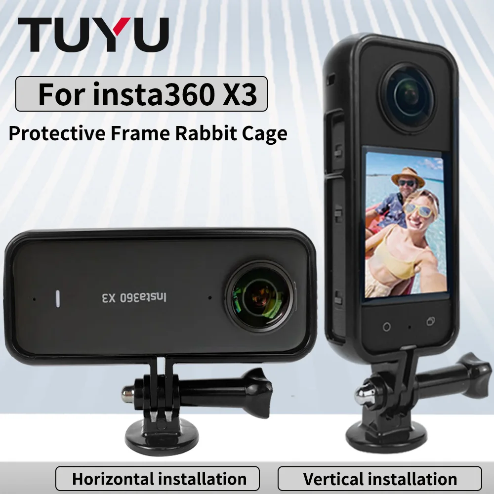 Per Insta360 X3 Rabbit Cage Insta360 X3 Accessori Per Telaio Di Espansione Protettivo Orizzontale/Vertic X3 Custodia Per Fotocamera