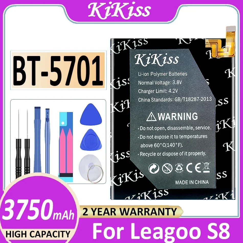 Batteria Di Alta Qualità 3750Mah Per Leagoo S8 S 8 Bt-5701 Bt5701 Bt 5701 Batterie Batteria + Strumenti Gratuiti