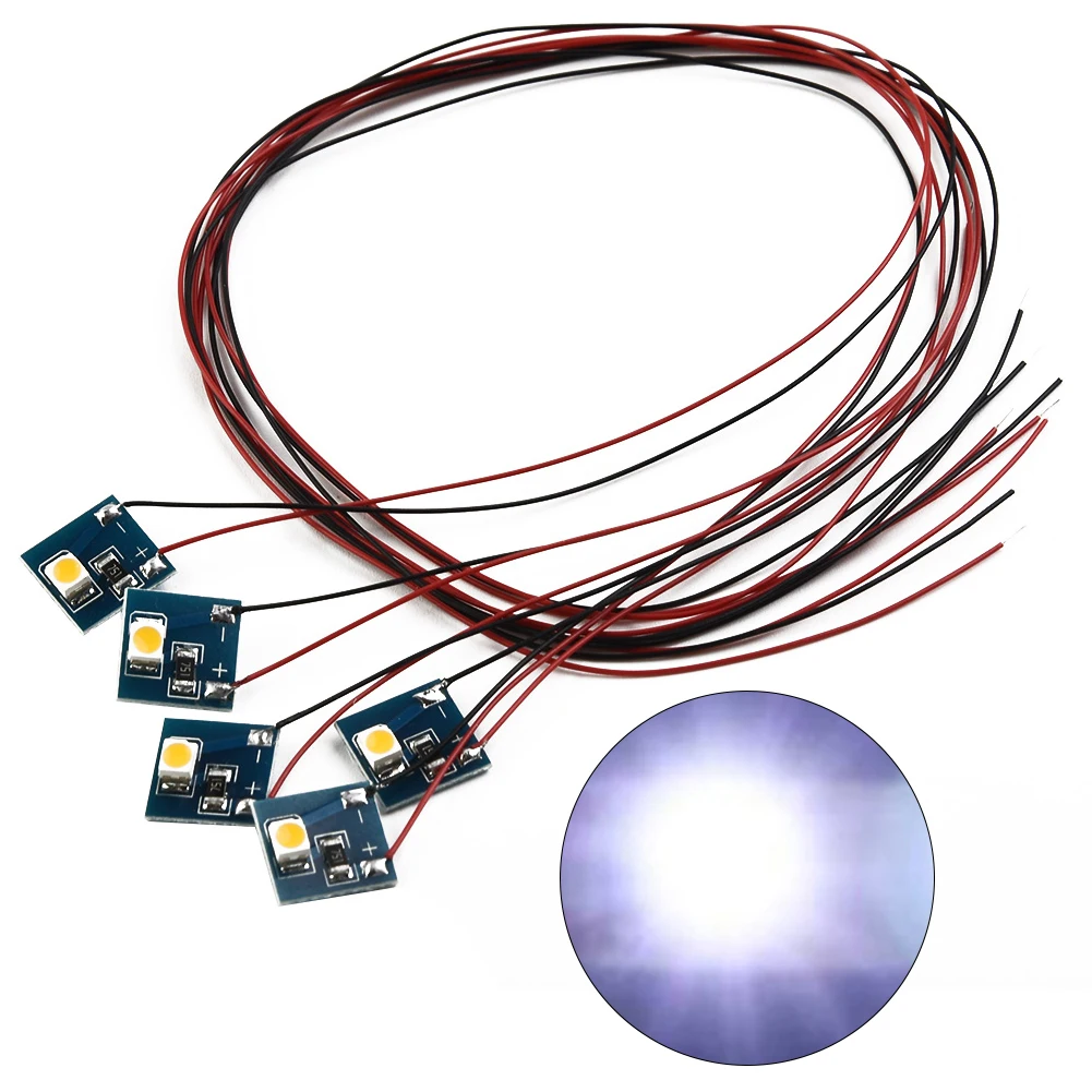 5 Pezzi Oo/Ho 12V Led Parti Bianco Caldo/Freddo 20Ma 5 Pezzi Accessori Edificio Per Hornby Per Lampade Interne Ferroviarie Modello