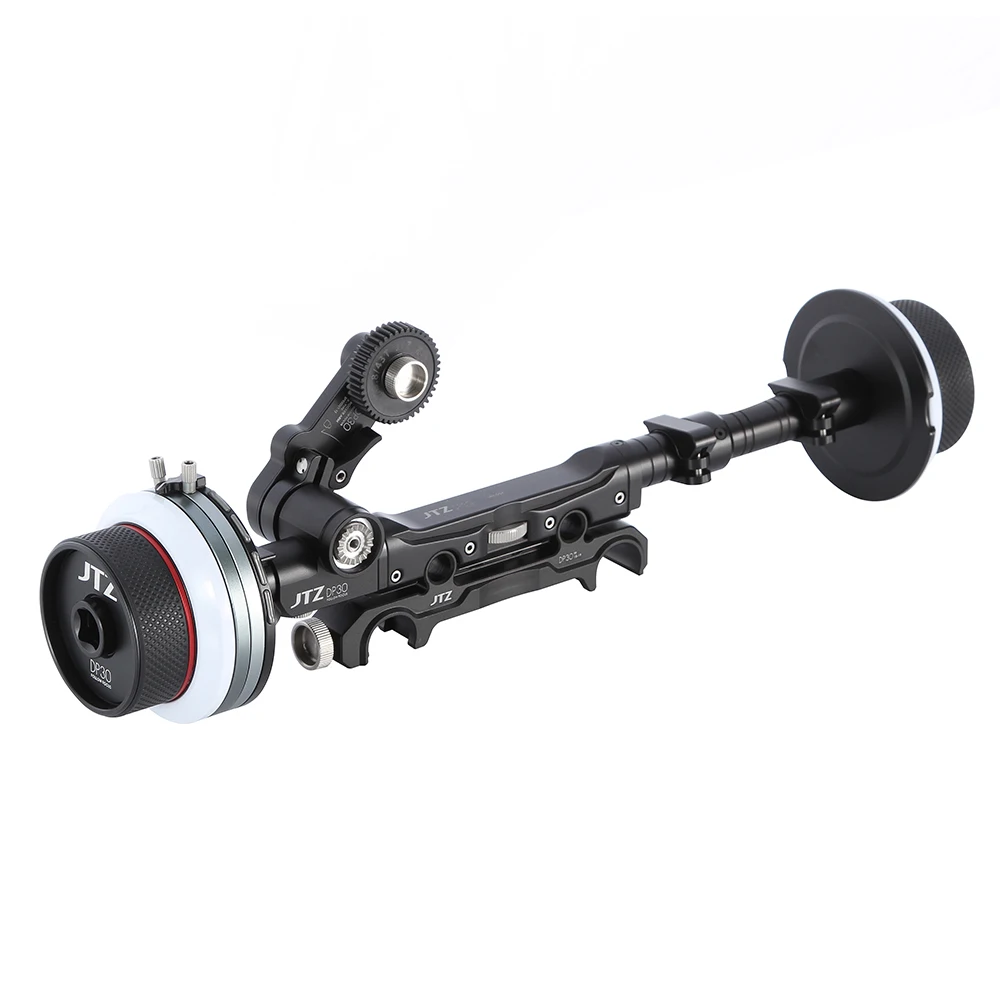 Jtz Dp30 Doppia Follow Focus 15Mm/19Mm Kit Per Fs700 Bmcc C300 C500 A7M2 Arri Rosso