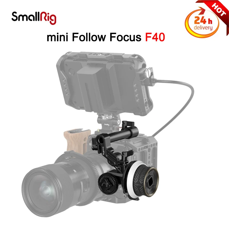 Smallrig Mini Follow Focus F40 3010C Portatile Mini Follow Focus Matte Box Controllo Dell'Obiettivo Wireless A Fuoco Rapido Per Fotocamere