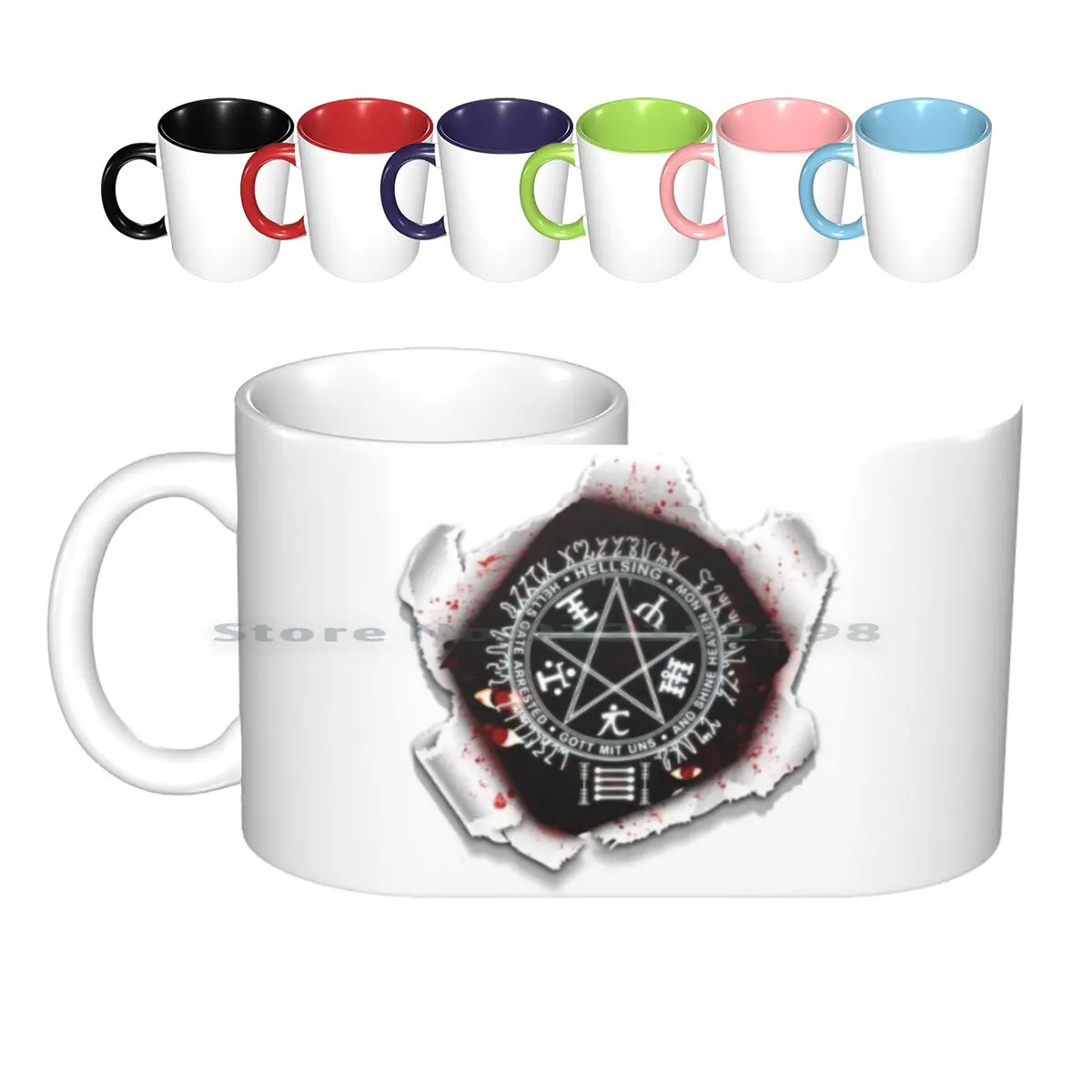 Hellsing Tazze In Ceramica Tazze Da Caffè Tazza Da Tè Al Latte Hellsing Allucard Blood Dark Anime Manga Elfen Lied Vampire Hunter Hunter