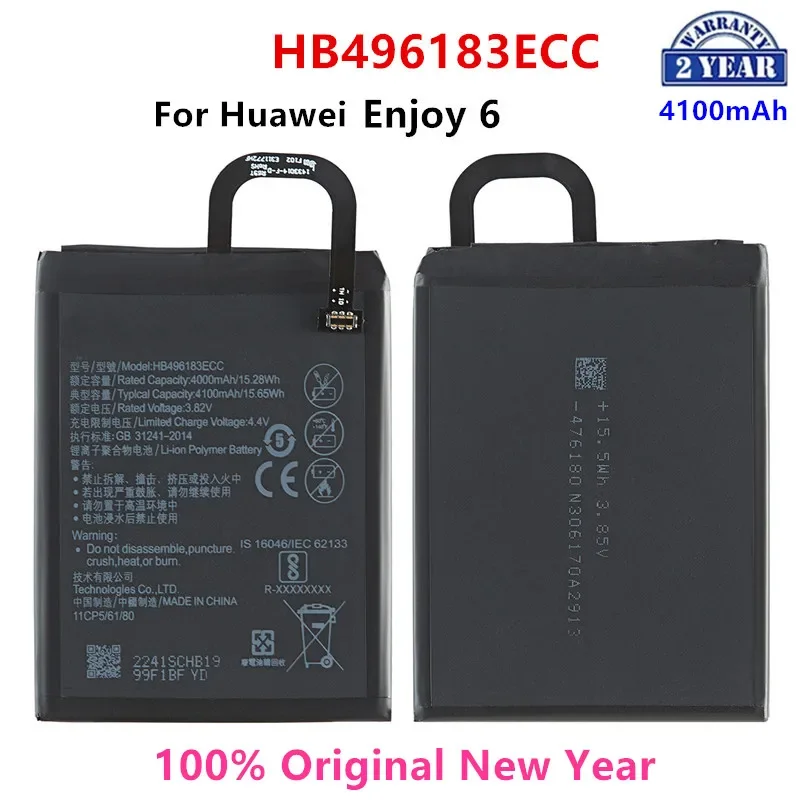 100% Batteria Originale Muslimah 4100Mah Per Huawei Enjoy 6 Sim Td-Lte Nce-Al00 Nce-Al10 Batterie Per Telefoni Cellulari
