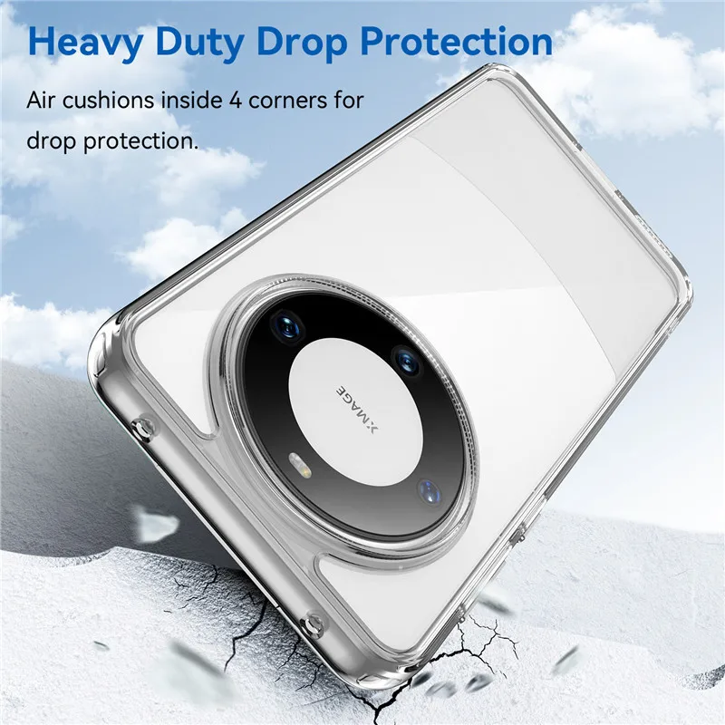 Per Huawei Mate 60 Case Huawei Mate 60 Pro Plus Cover Tpu Border Acrilico Backplane Custodie Protettive Per Huawei Mate 60 Pro