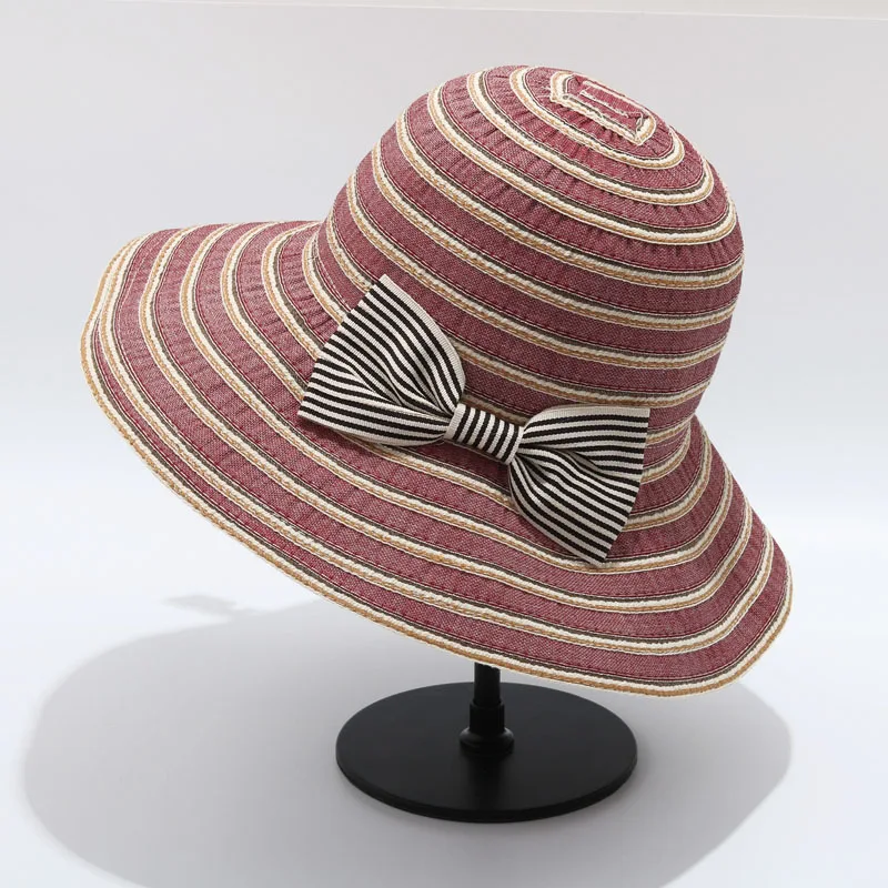 Cappello Da Spiaggia Estivo Sunblock Cappello Da Pescatore Fresco Pieghevole A Tesa Larga
