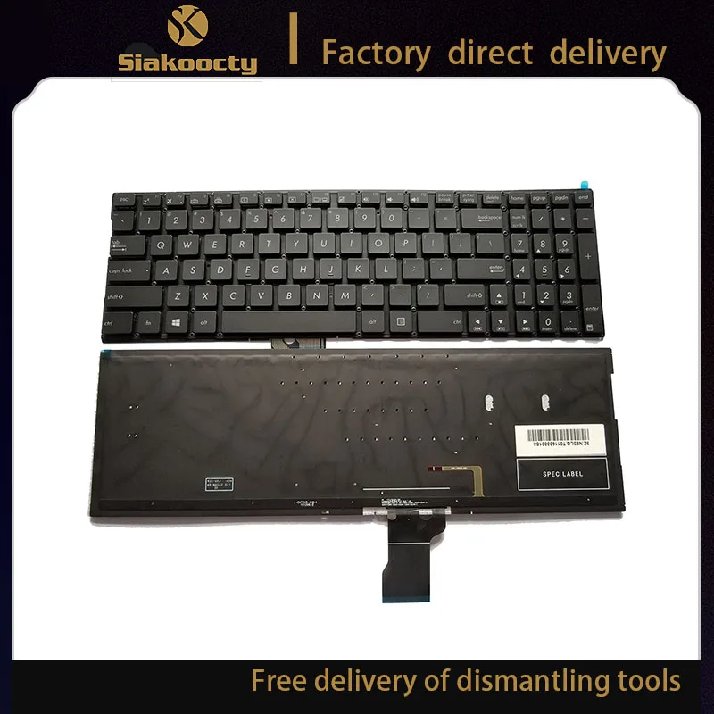 Siakoocty Novità Per Asus Zenbook Pro Ux501/Qx501/Q552/Q503/Q504/Q502/Q55 Tastiera Americana Retroilluminata