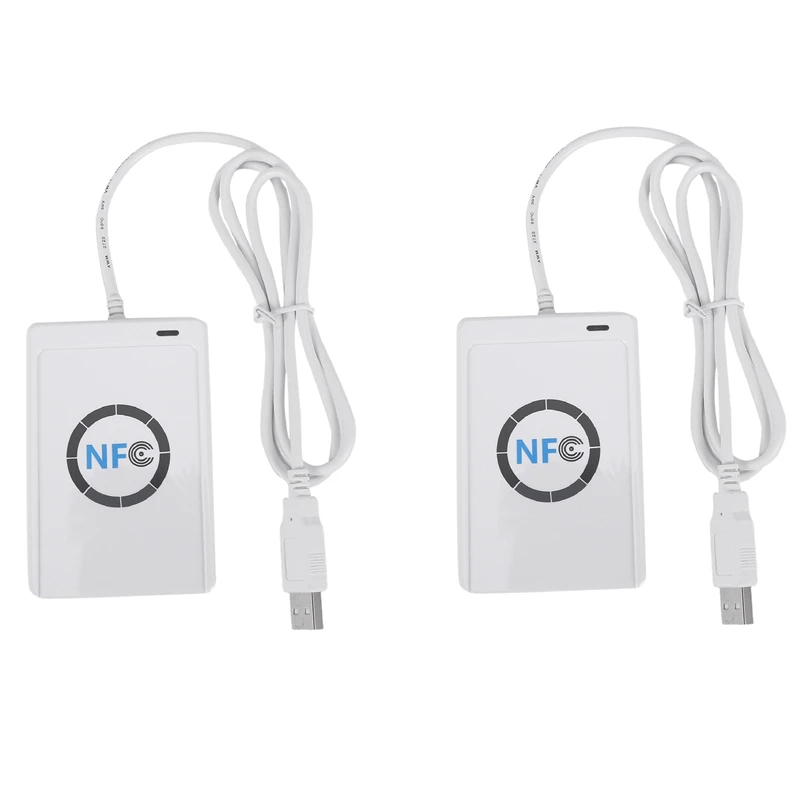 2X Usb Nfc Card Reader Writer Acr122U-A9 China Contactless Rfid Card Reader Windows Wireless Nfc Reader