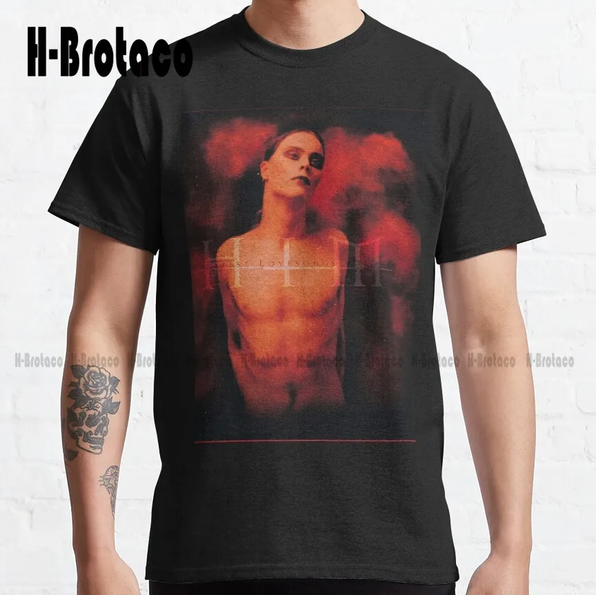 Him Band Best Lovesongs Vol 666 Poster Minimal Heartagram Him Logo T-Shirt Classica T-Shirt Per Uomo Moda Tshirt Estate