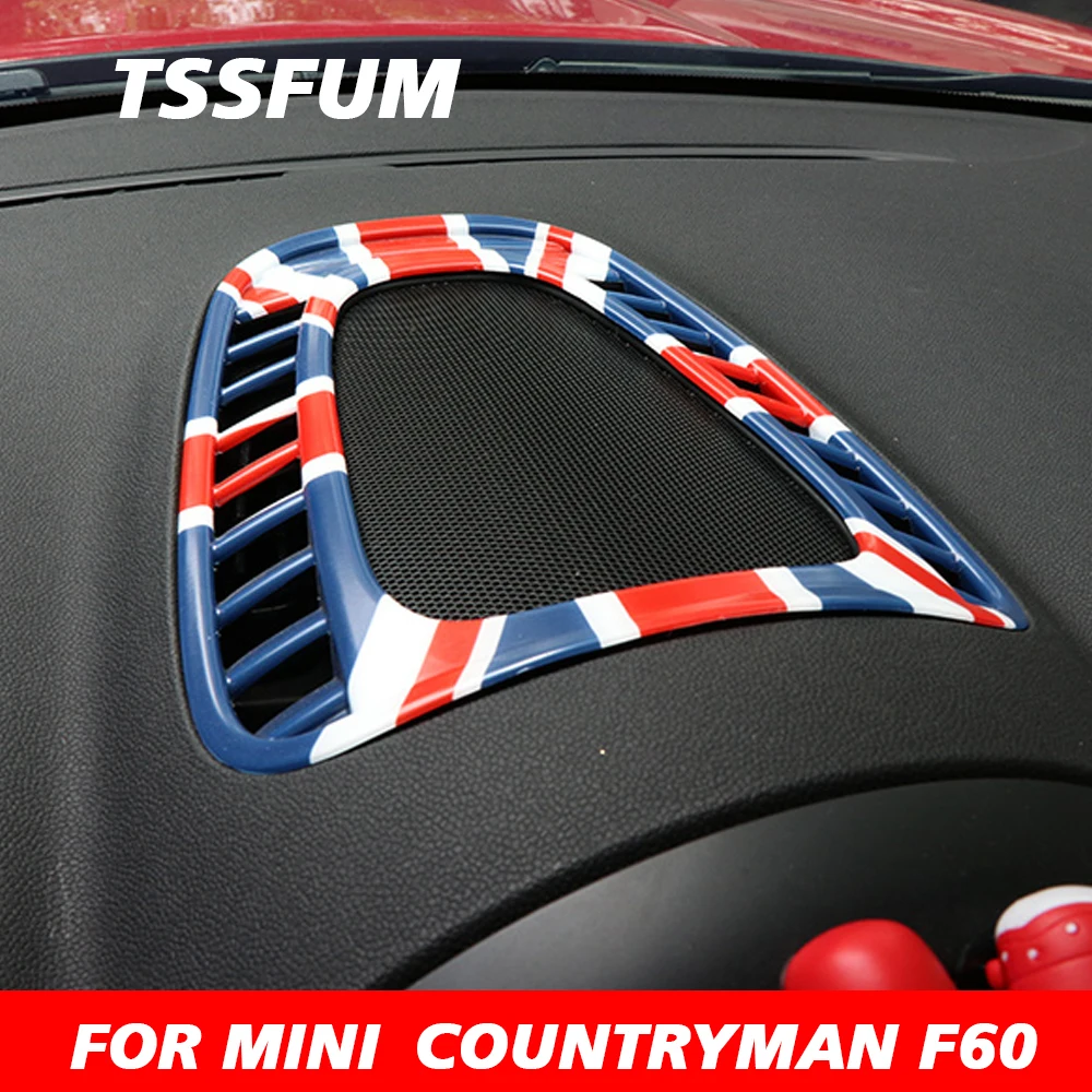 Union Jack Car Air Conditioner Vent Outlet Cover Center Decor Panel Frame Sticker Per Mini Cooper Jcw F60 Countryman Accessori