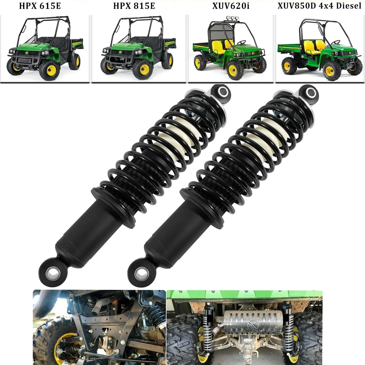 Ammortizzatore Posteriore A Molla Elicoidale Tml 2 Pezzi Adatto Per John Deere Gator Hpx 4X4, Diesel, Hpx 615E Hpx 815E 2004-2020