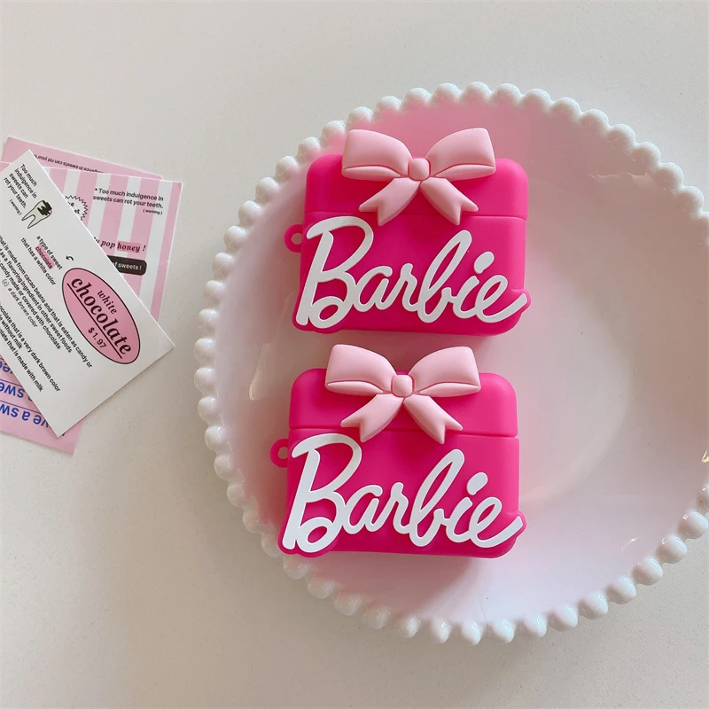 Miniso Cartoon Fashions Barbie Auricolare Cover Per Apple Airpods 1 2 3 Generation Airpods Pro Custodia Per Cuffie Bluetooth Wireless