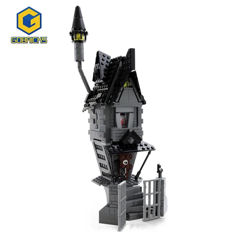 Gobricks Moc Jack Skellington House Model Night Of Horror Building Blocks Set The House Architecture Xmas City Brick Kids Toys